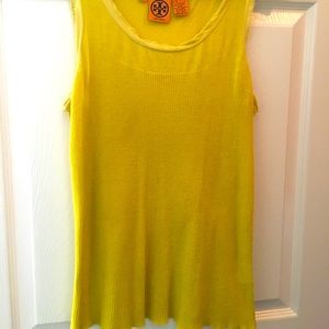 Tory Burch Lemon Yellow Tank